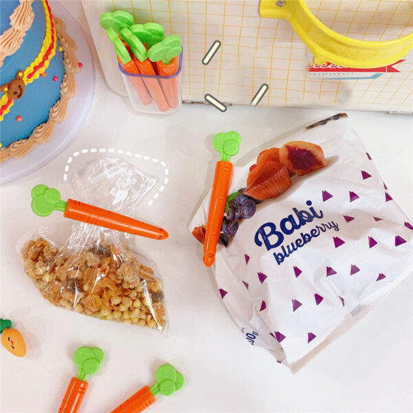 Bags Clip Carrot Sealing Clamp Plastic Bag Sealer Food And Snack Sealed Bag Clip Mini Magnet Storage Box Kitchen Organizer - Image 10