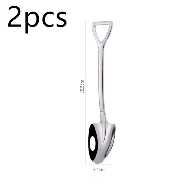 Stainless Steel Coffee Ice Cream Shovel Spoon - Image 5