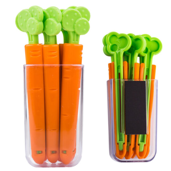 Bags Clip Carrot Sealing Clamp Plastic Bag Sealer Food And Snack Sealed Bag Clip Mini Magnet Storage Box Kitchen Organizer - Image 2
