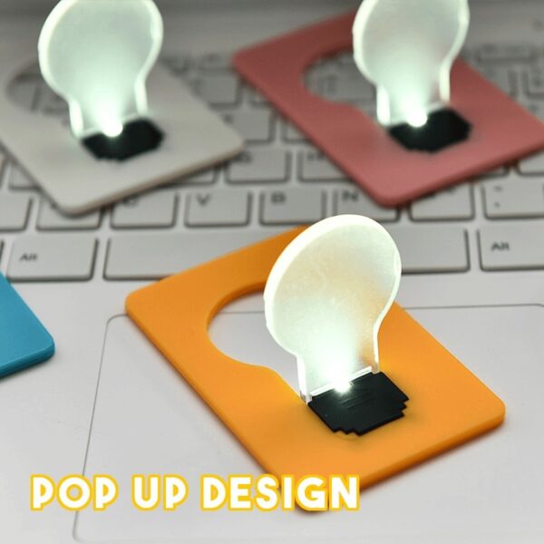 Foldable LED Pocket Lamp Mini Wallet Pocket LED Card Light Novelty Lighting Bulb Lamp Credit Card Size Ultra-thin Lamp - Image 8