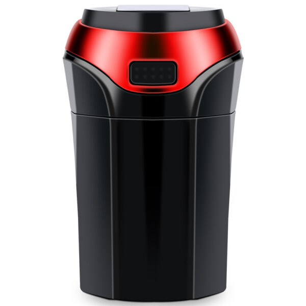 Portable Solar Rechargeable Car Ashtray Detachable Car Ashtray With Led Light Windproof Outdoor Travel Home Use - Image 3