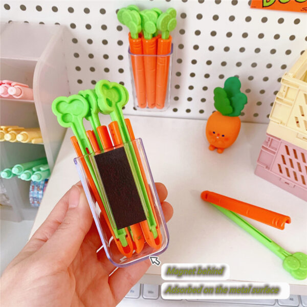 Bags Clip Carrot Sealing Clamp Plastic Bag Sealer Food And Snack Sealed Bag Clip Mini Magnet Storage Box Kitchen Organizer - Image 7