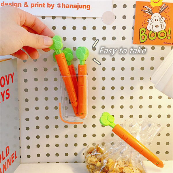 Bags Clip Carrot Sealing Clamp Plastic Bag Sealer Food And Snack Sealed Bag Clip Mini Magnet Storage Box Kitchen Organizer - Image 3